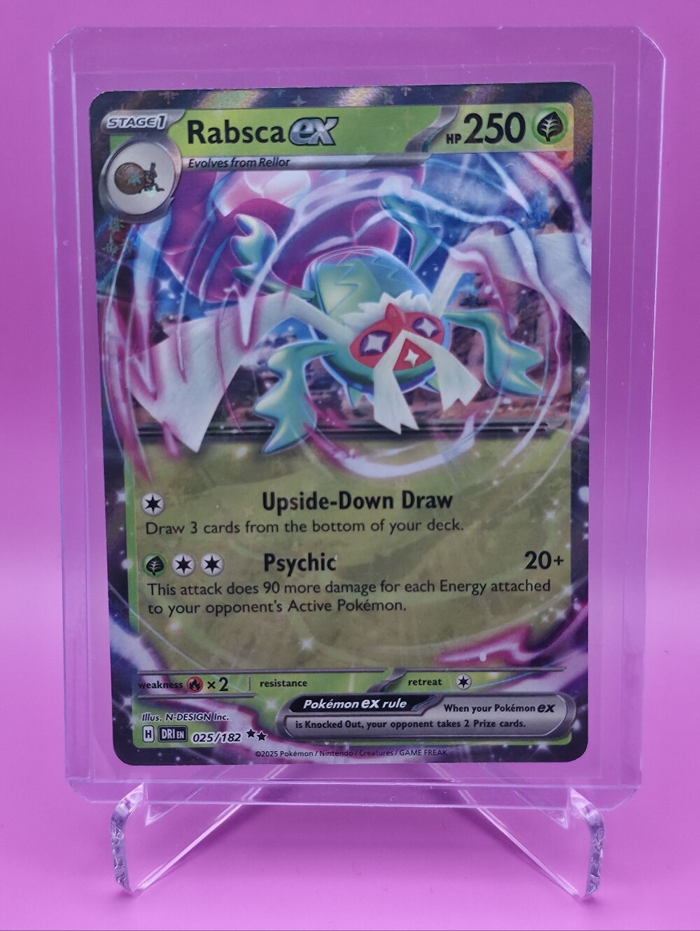 Pokémon TCG - Rabsca ex - Destined Rivals - Double Rare - 025/182